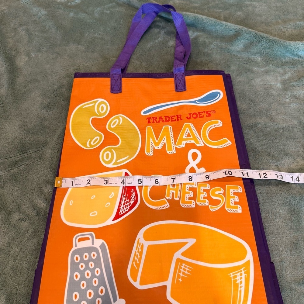 NEW Trader Joe’s Reusable Tote Bag Bundle (2) - Cheese - Picture 14 of 16